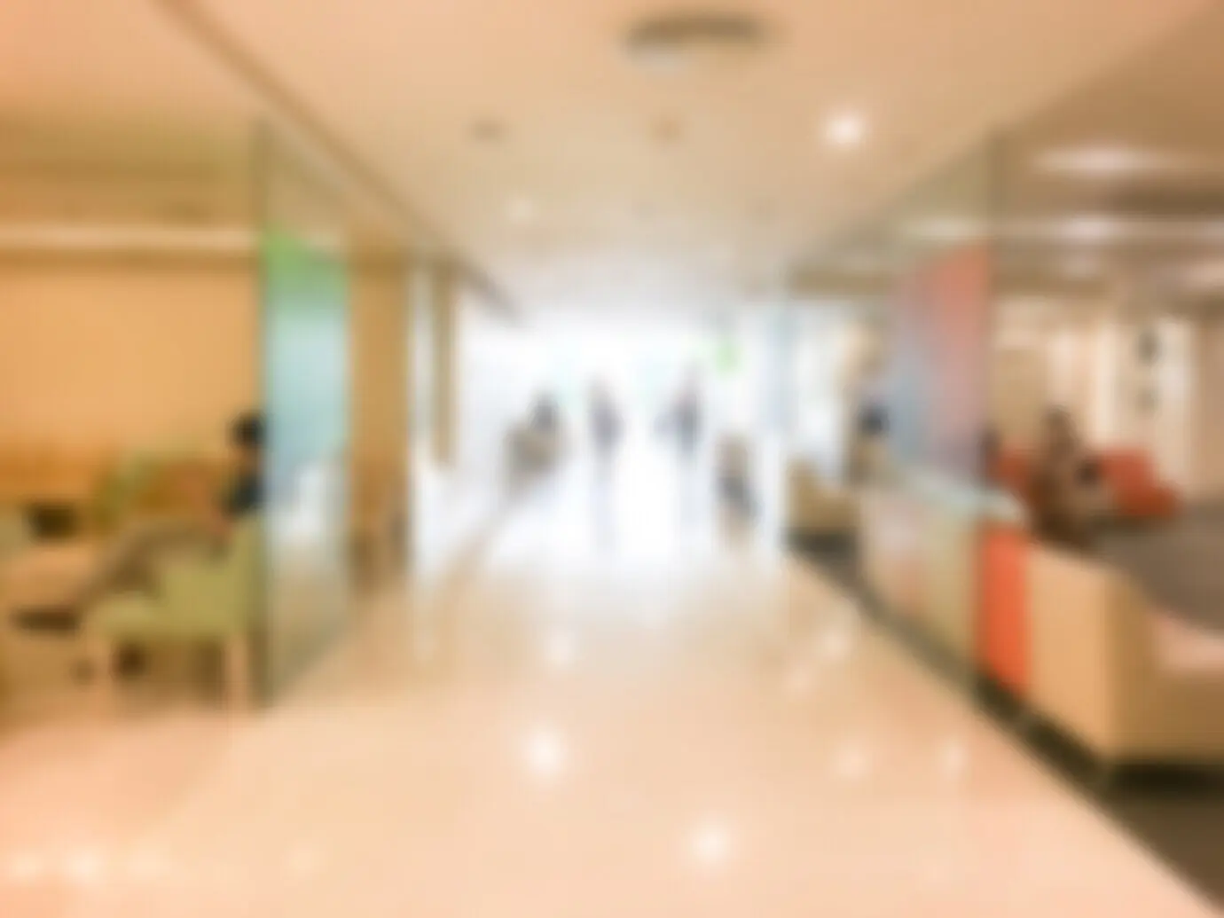 Unscharfer Warteraum